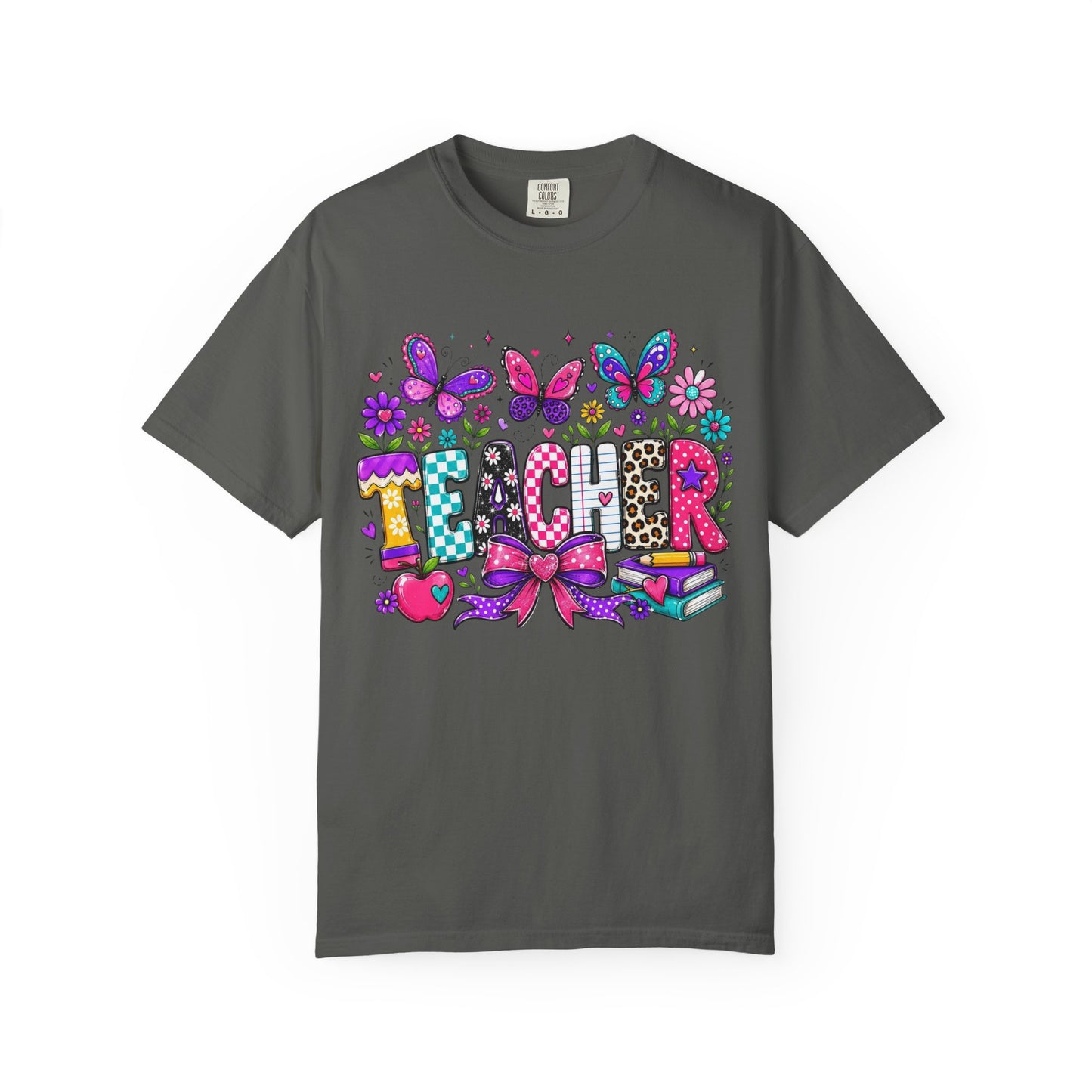 Teacher Colorful Butterfly T-Shirt