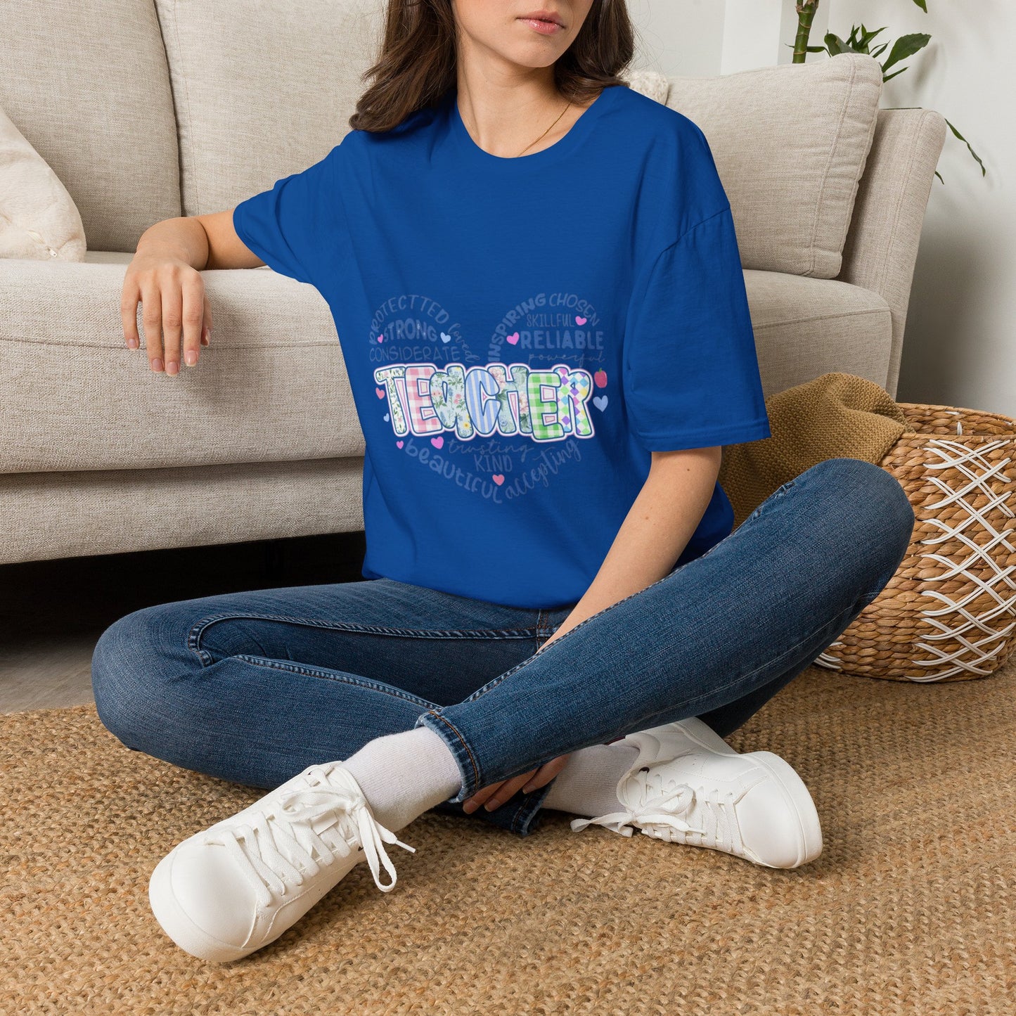 Teacher Heart Word Cloud T-Shirt
