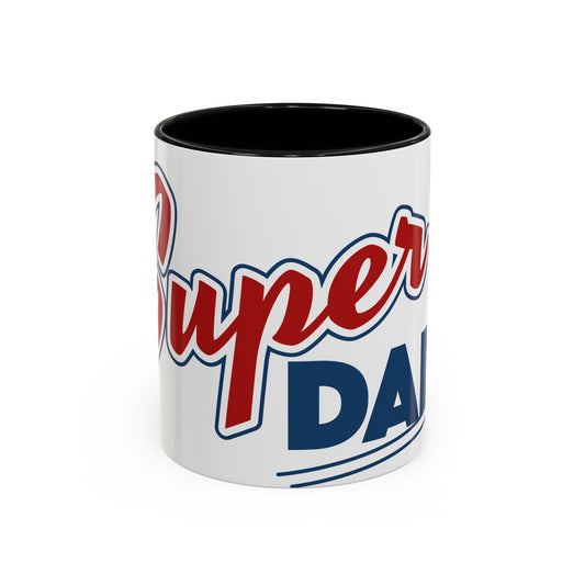 Super Dad Accent Coffee Mug — Father's Day Gift, 11/15oz