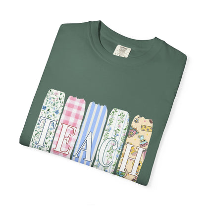 Teacher Floral Pencil Bow T-Shirt