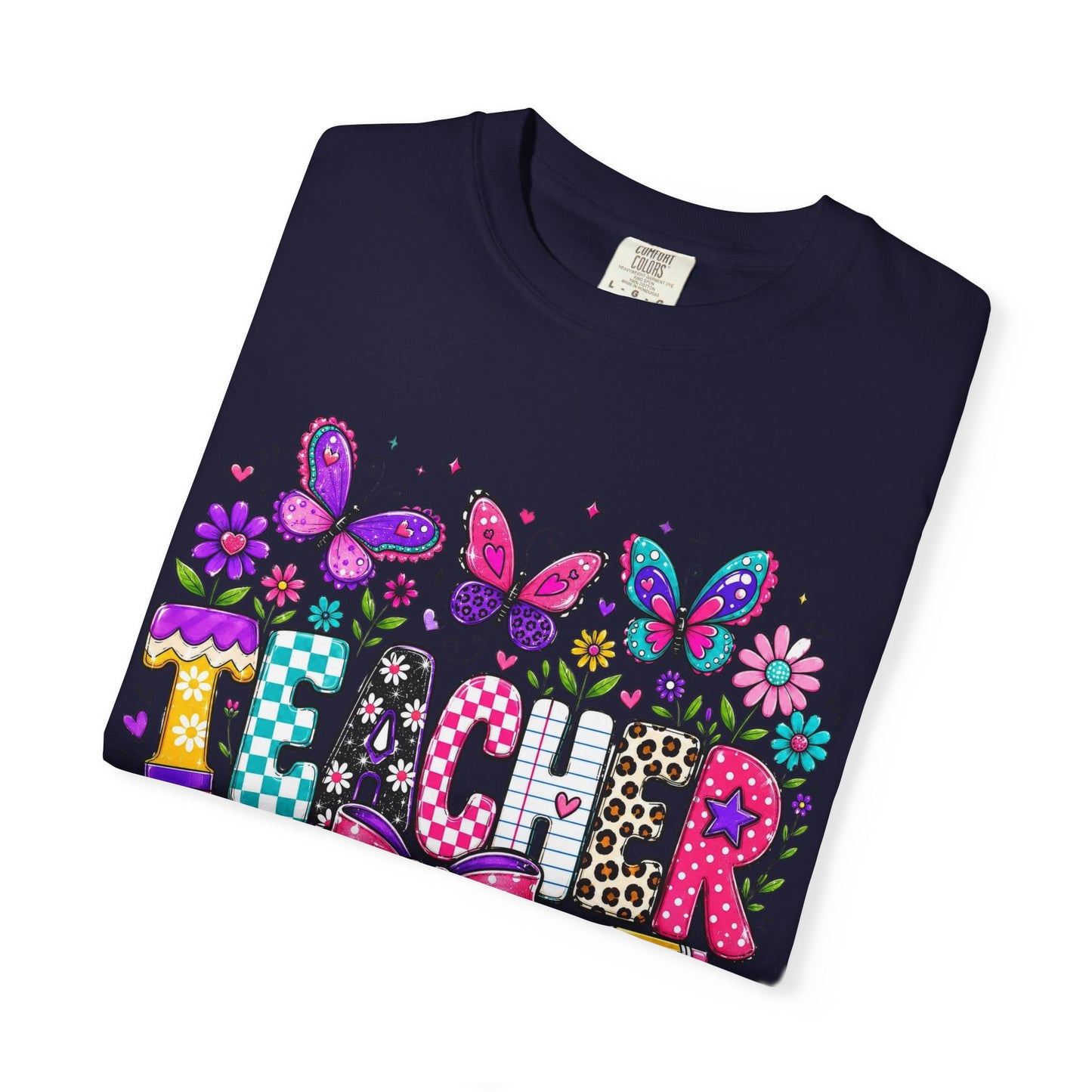 Teacher Colorful Butterfly T-Shirt