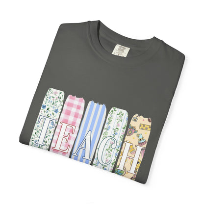 Teacher Floral Pencil Bow T-Shirt