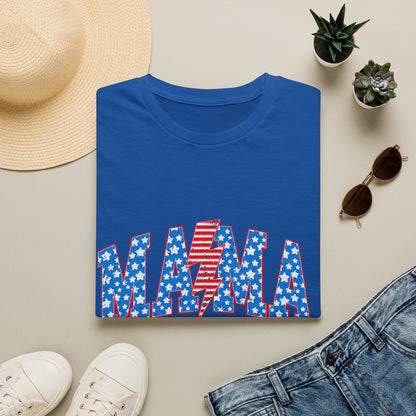 Mama T-Shirt — Patriotic USA Stars & Stripes Fourth of July Tee