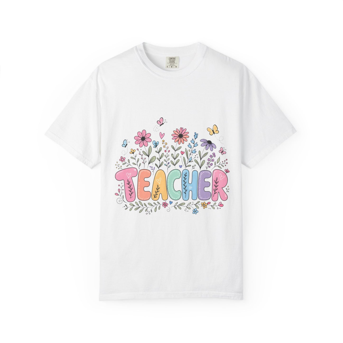 Teacher Floral Graphic T‑Shirt