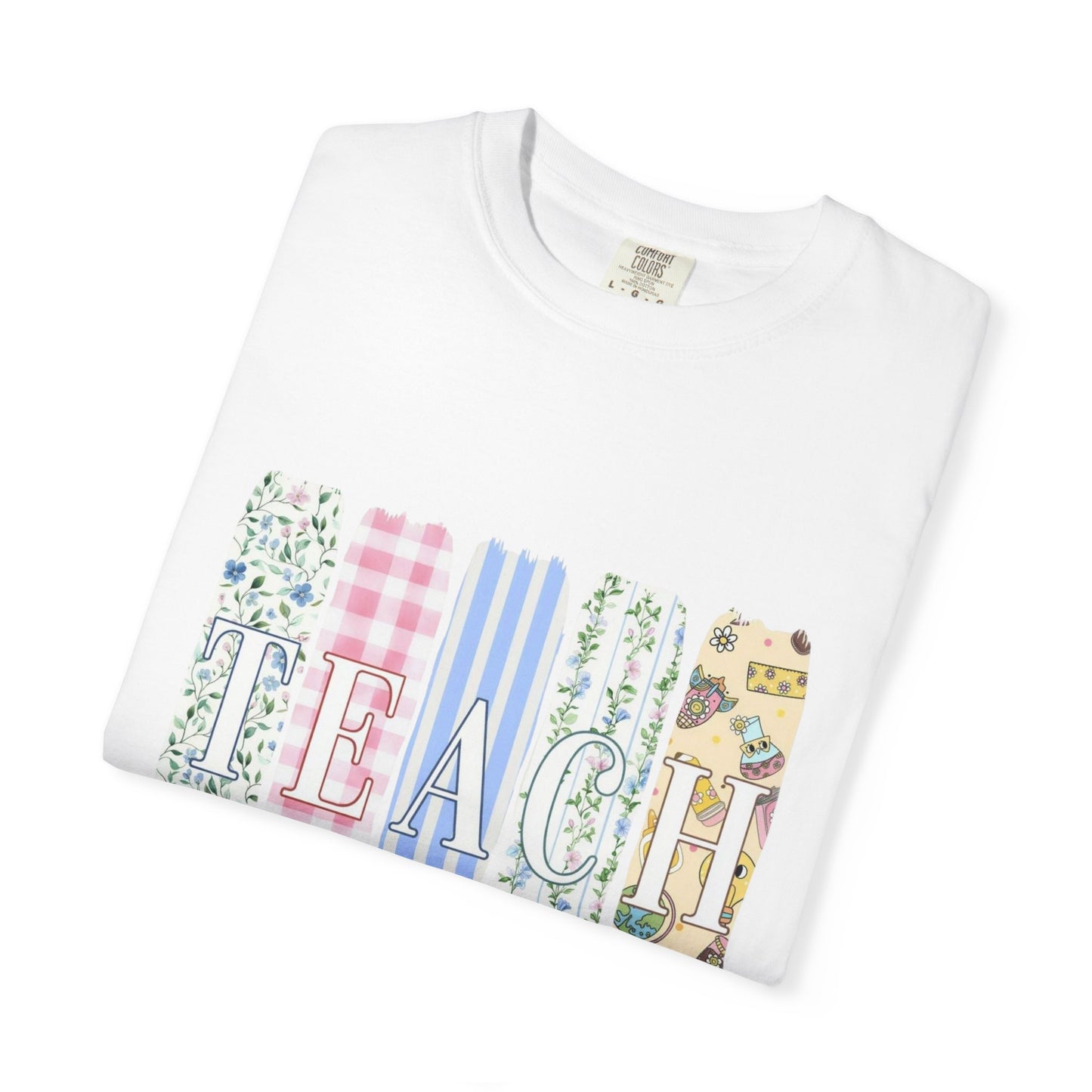 Teacher Floral Pencil Bow T-Shirt