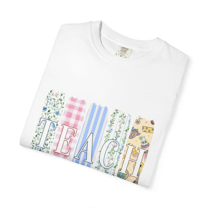 Teacher Floral Pencil Bow T-Shirt