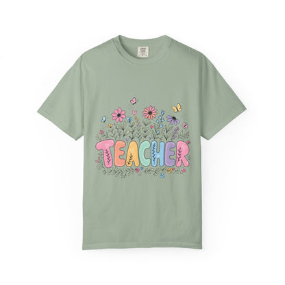 Teacher Floral Graphic T‑Shirt