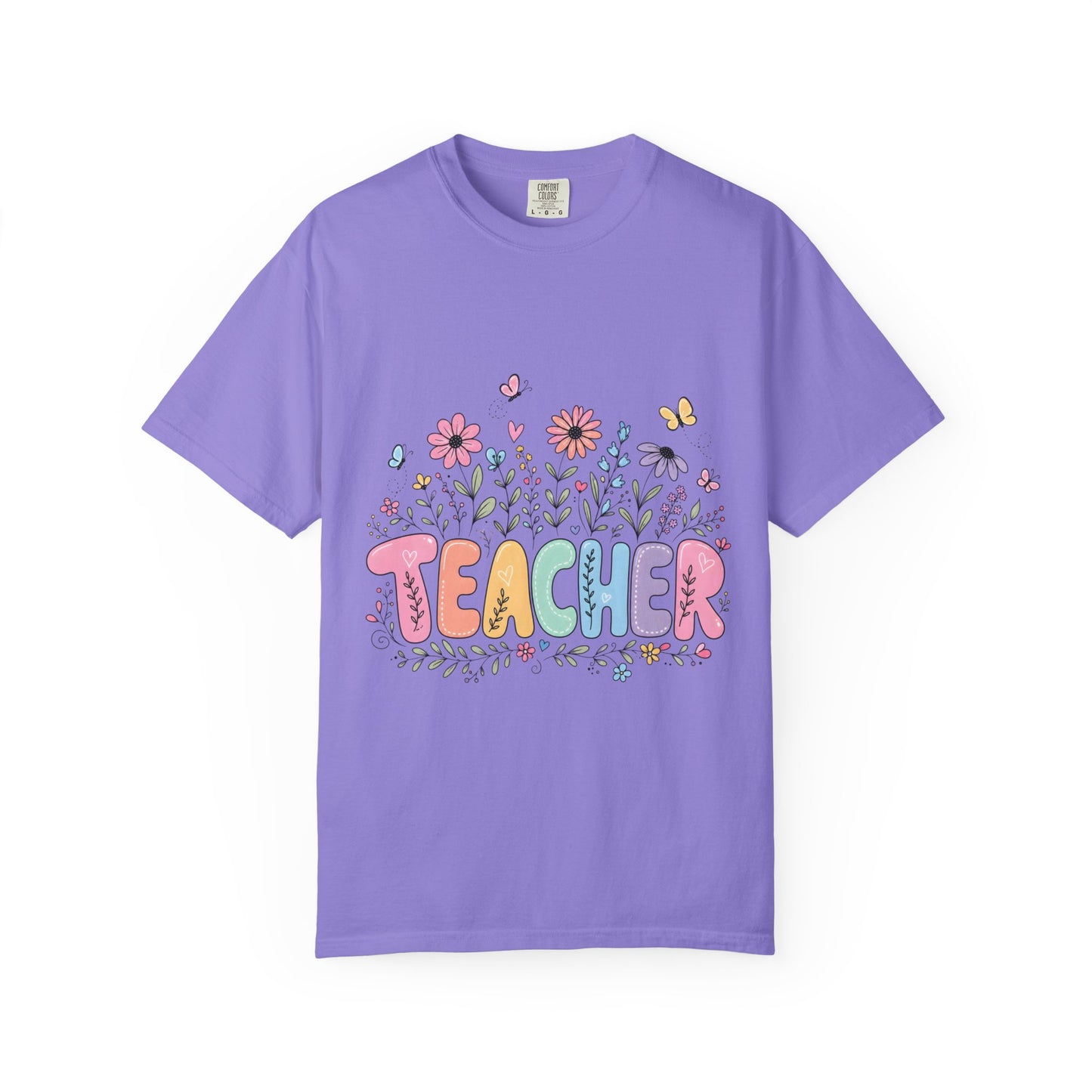 Teacher Floral Graphic T‑Shirt