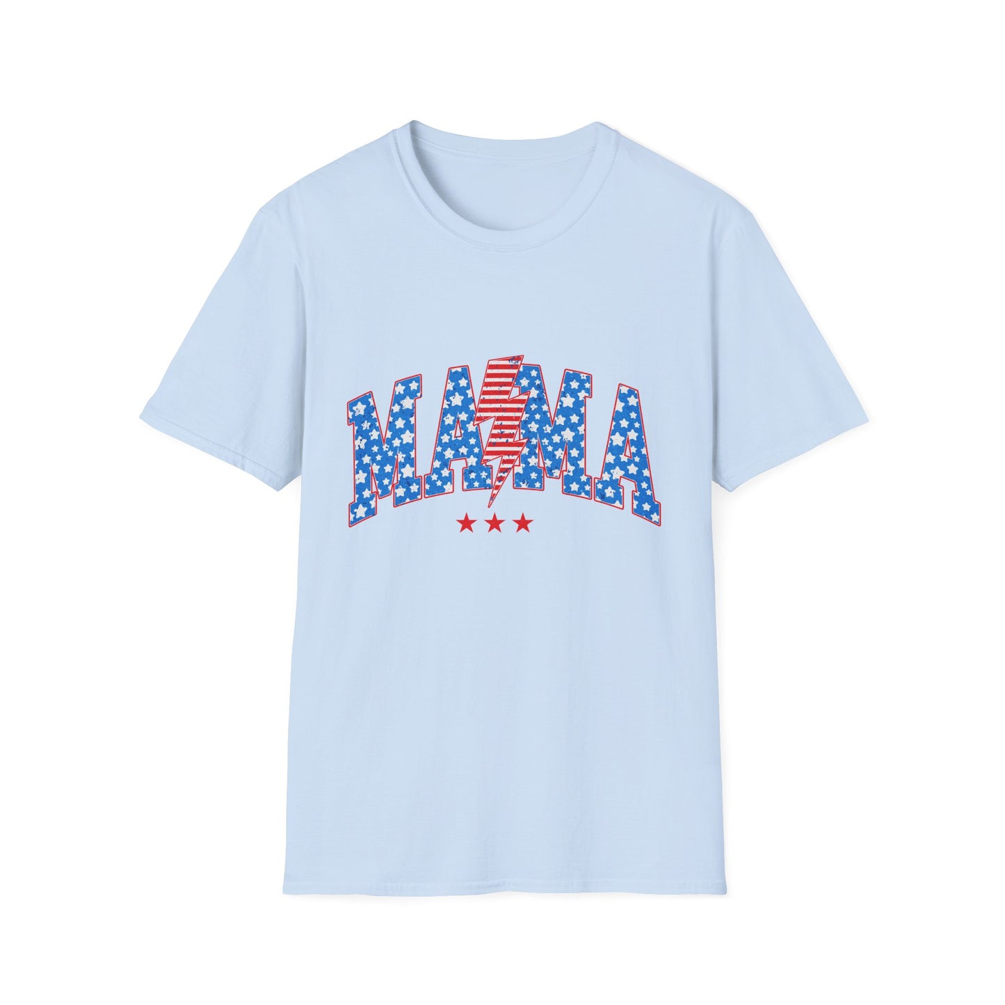 Mama T-Shirt — Patriotic USA Stars & Stripes Fourth of July Tee