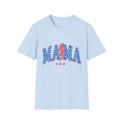 Mama T-Shirt — Patriotic USA Stars & Stripes Fourth of July Tee