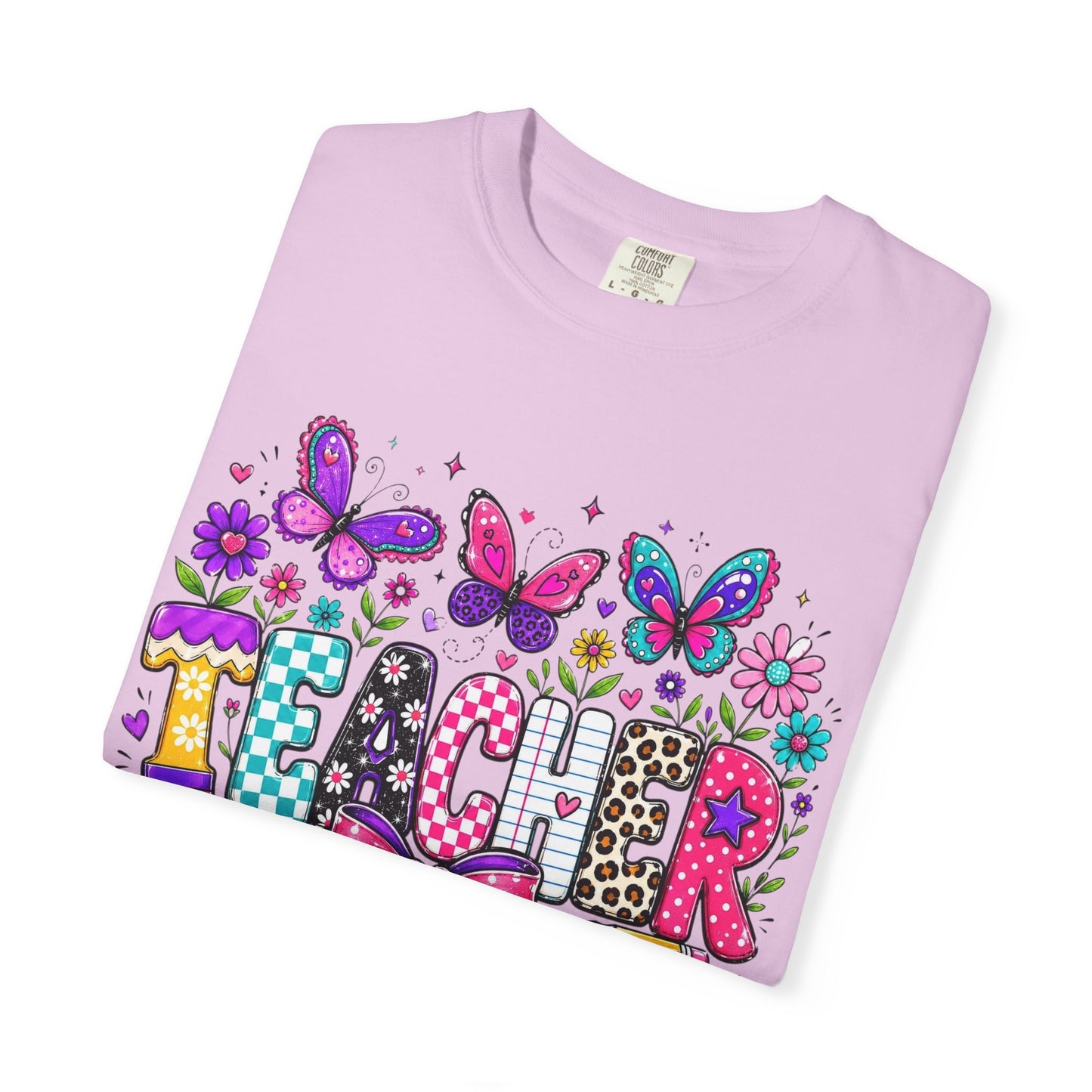 Teacher Colorful Butterfly T-Shirt