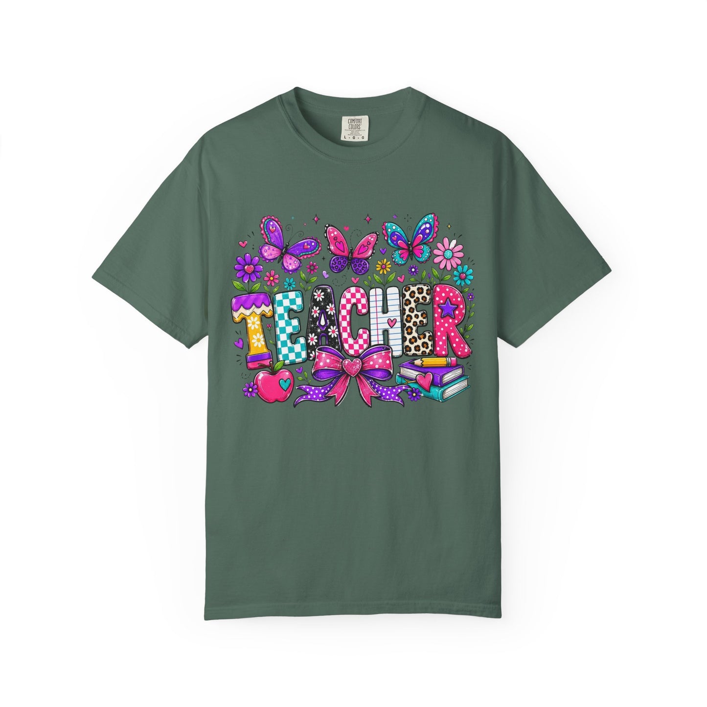 Teacher Colorful Butterfly T-Shirt