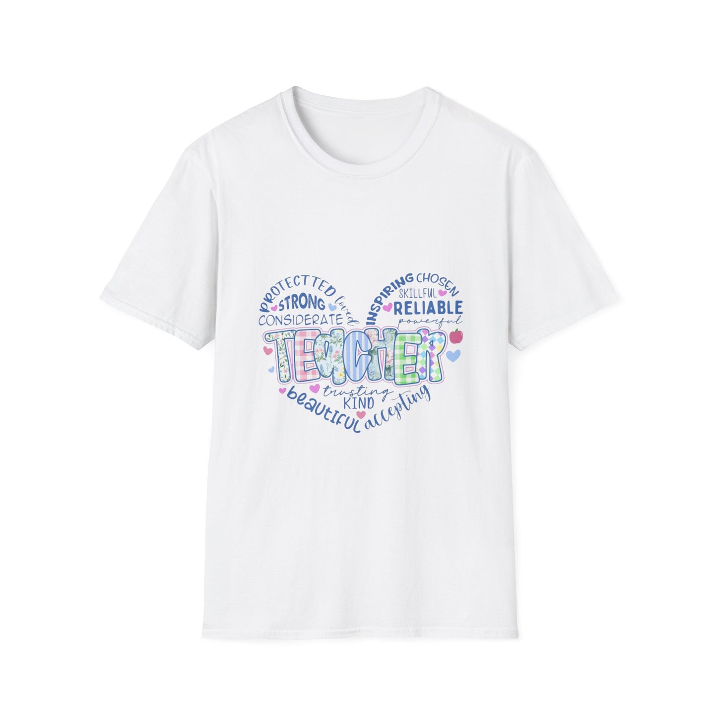 Teacher Heart Word Cloud T-Shirt