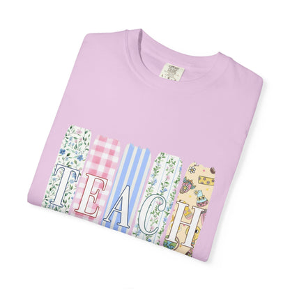 Teacher Floral Pencil Bow T-Shirt