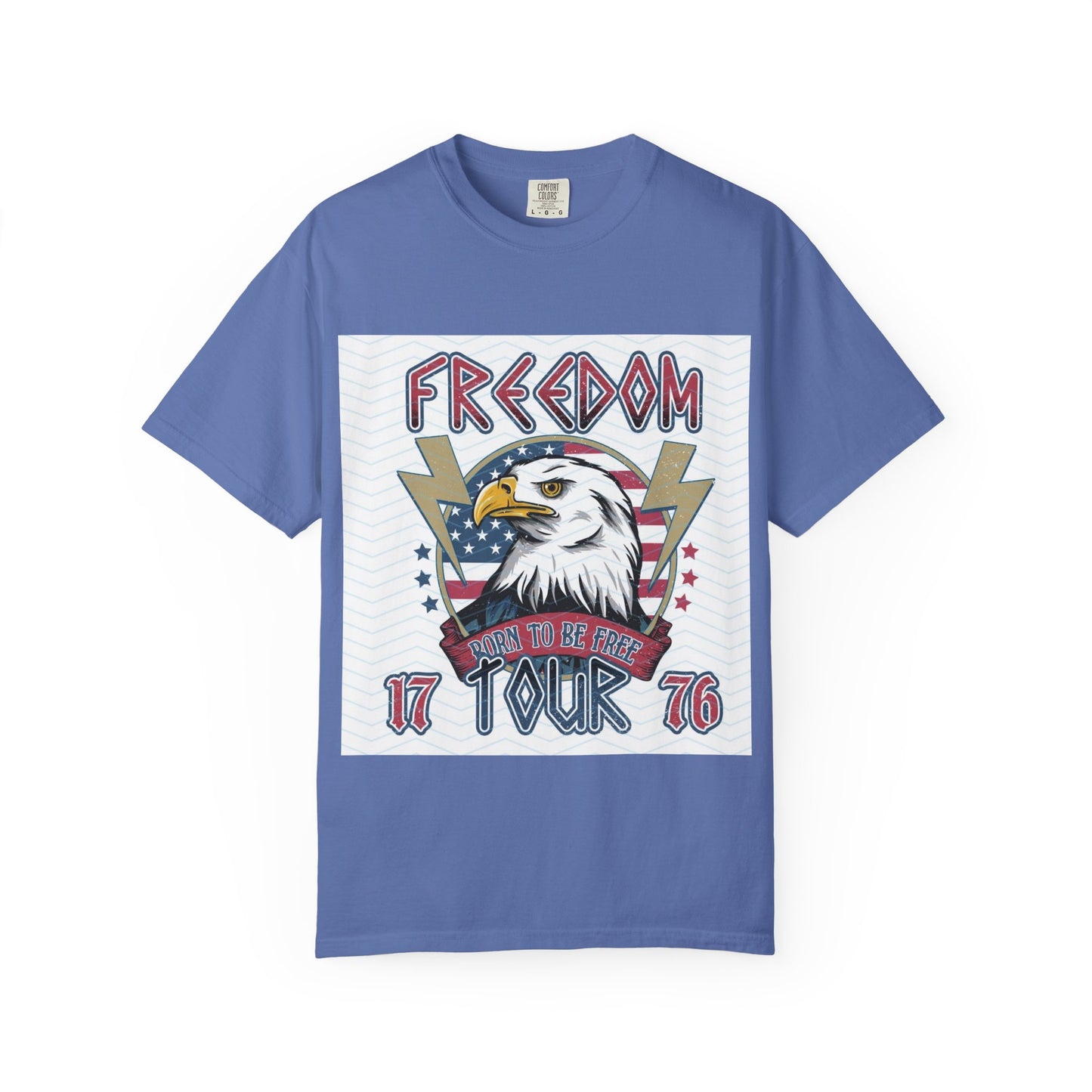Freedom Tour Eagle T-Shirt — Patriotic 1776 Vintage Flag Graphic Tee