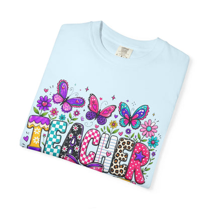 Teacher Colorful Butterfly T-Shirt