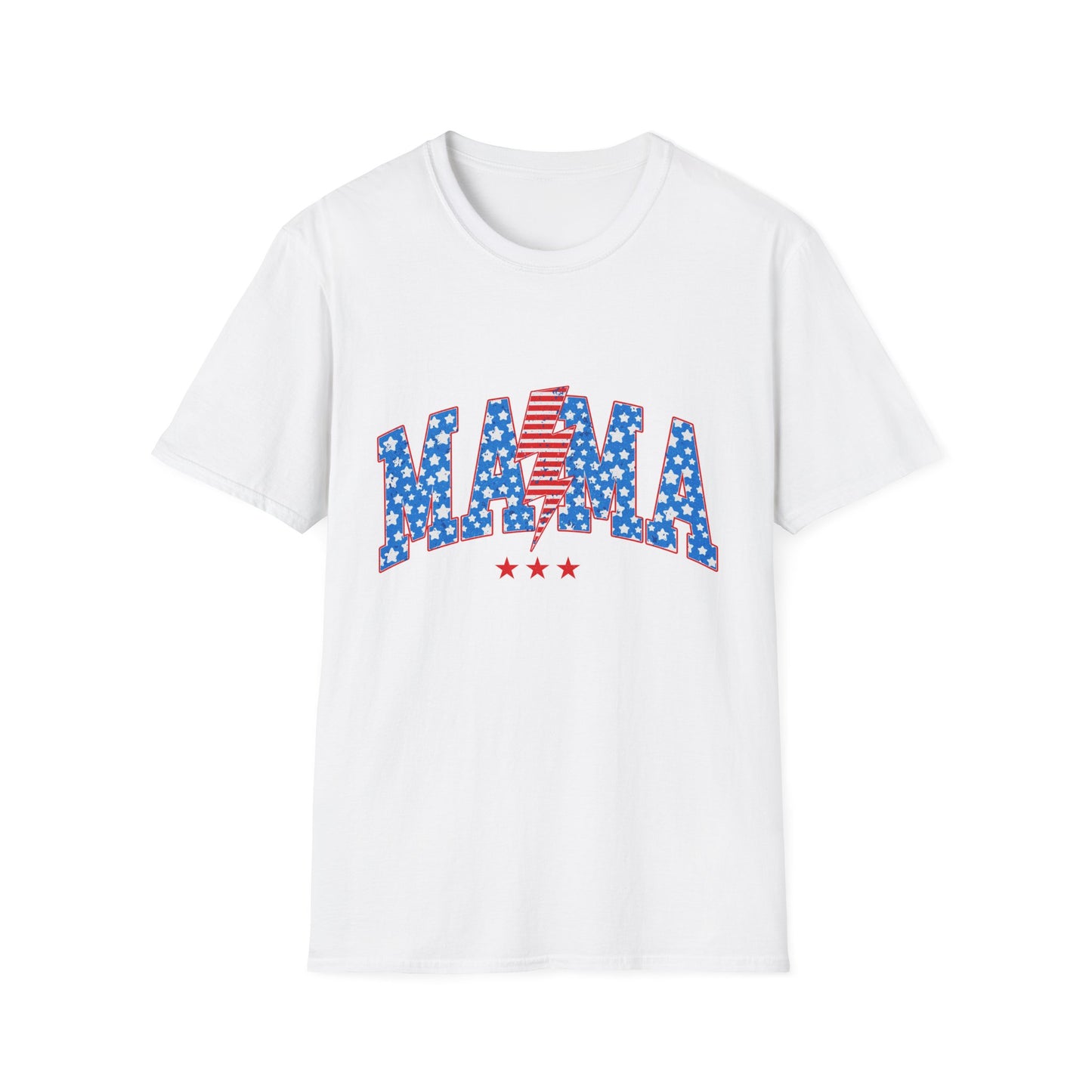 Mama T-Shirt — Patriotic USA Stars & Stripes Fourth of July Tee