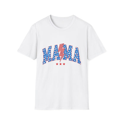 Mama T-Shirt — Patriotic USA Stars & Stripes Fourth of July Tee