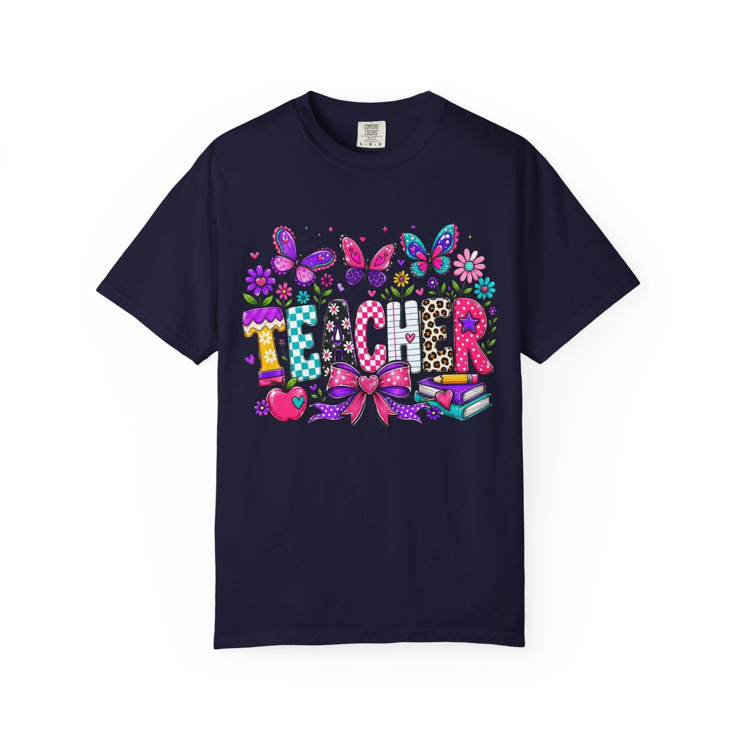 Teacher Colorful Butterfly T-Shirt