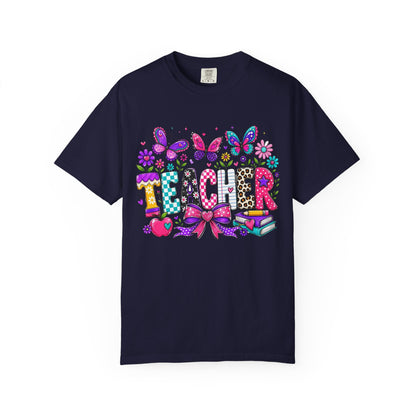 Teacher Colorful Butterfly T-Shirt