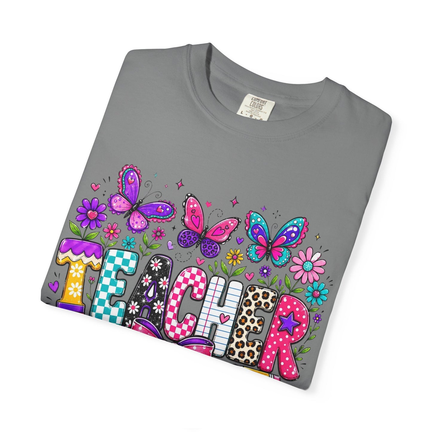 Teacher Colorful Butterfly T-Shirt