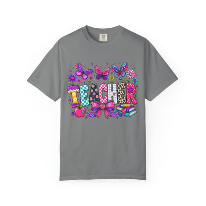Teacher Colorful Butterfly T-Shirt