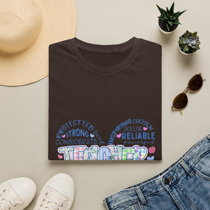 Teacher Heart Word Cloud T-Shirt