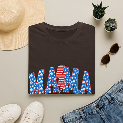Mama T-Shirt — Patriotic USA Stars & Stripes Fourth of July Tee