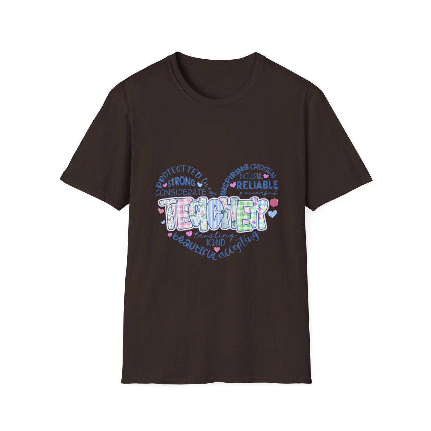 Teacher Heart Word Cloud T-Shirt