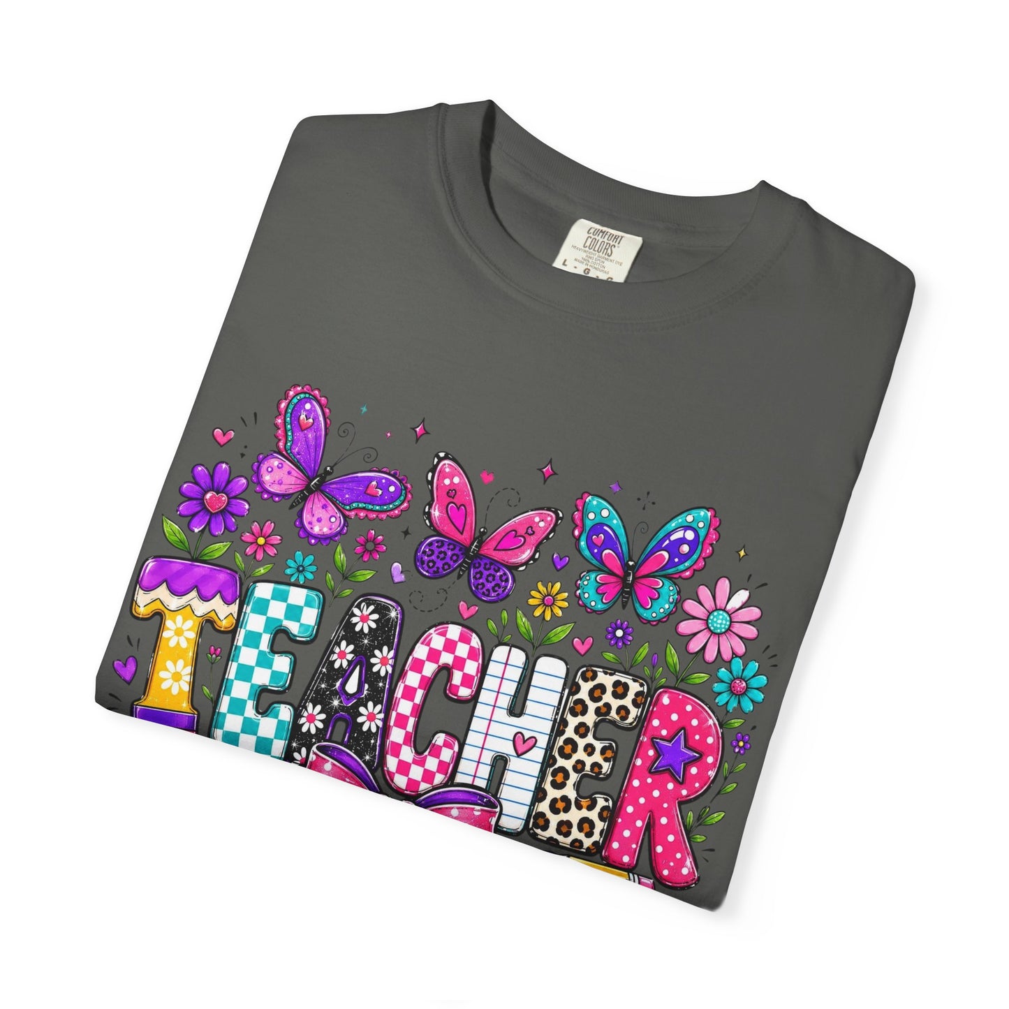 Teacher Colorful Butterfly T-Shirt