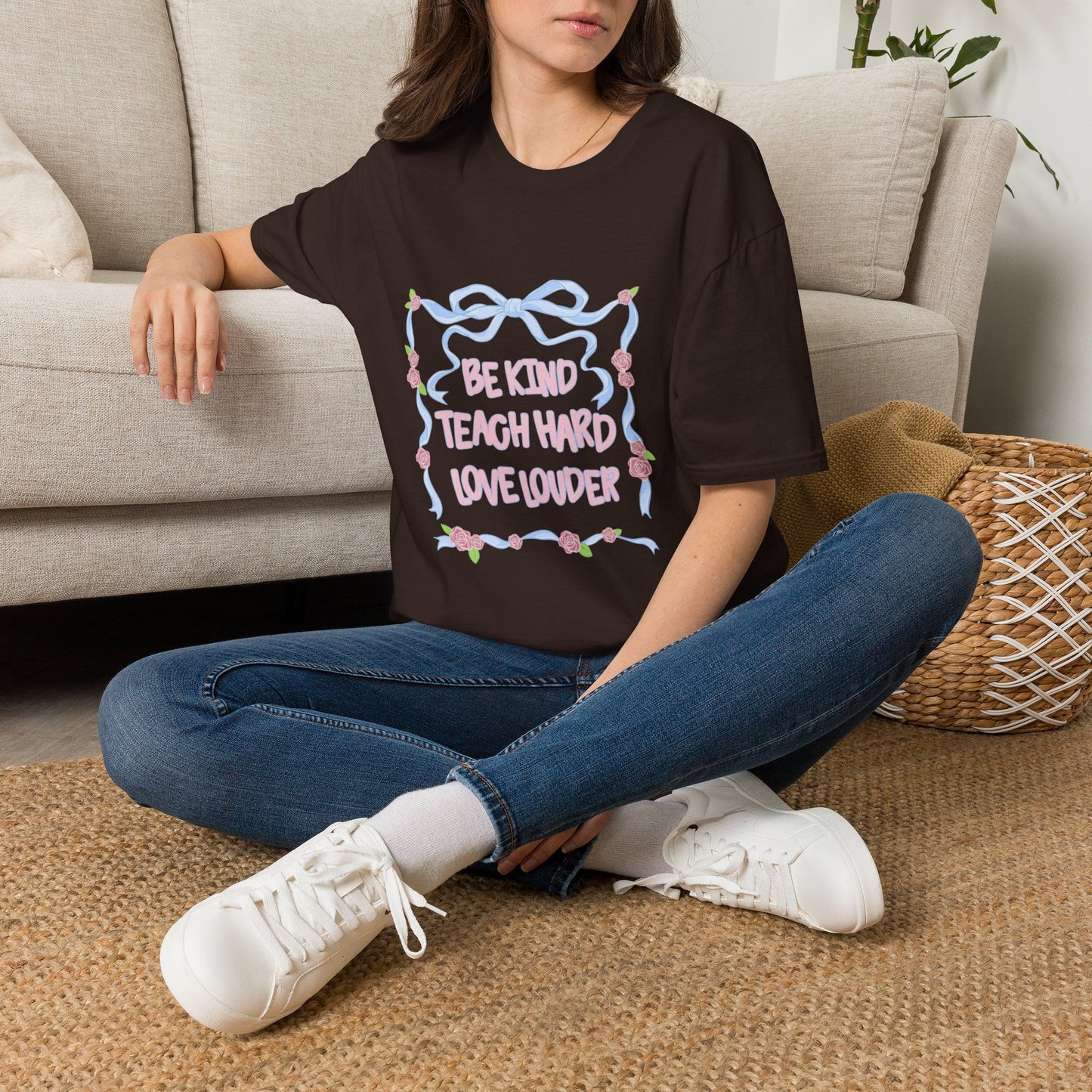 Be Kind, Teach Hard, Love Louder Teacher T-shirt