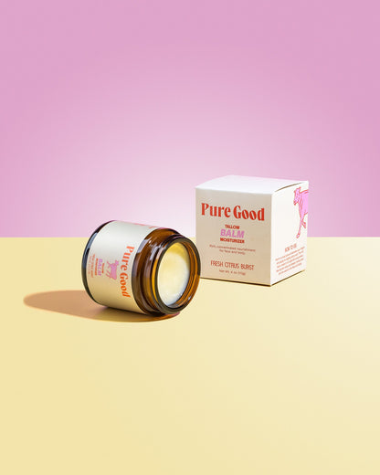 Fresh Citrus Burst Tallow Balm - Hydration and Vitamin C